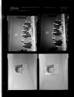Miscellaneous (A photograph of a Women and Men in the Kitchen) (4 Negatives), 1960 [Sleeve 21, Folder e, Box 25]